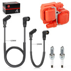 2x Ignition coil & Spark plug w/Wire Cap for Can-Am Maverick 1000 (2014–2015)
