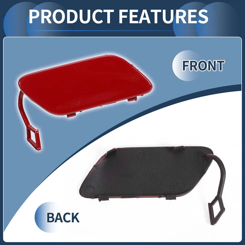 Front Bumper Tow Hook Cover for Mercedes-Benz B-Class (2005–2012) No.A1698851522 Jupiter Red