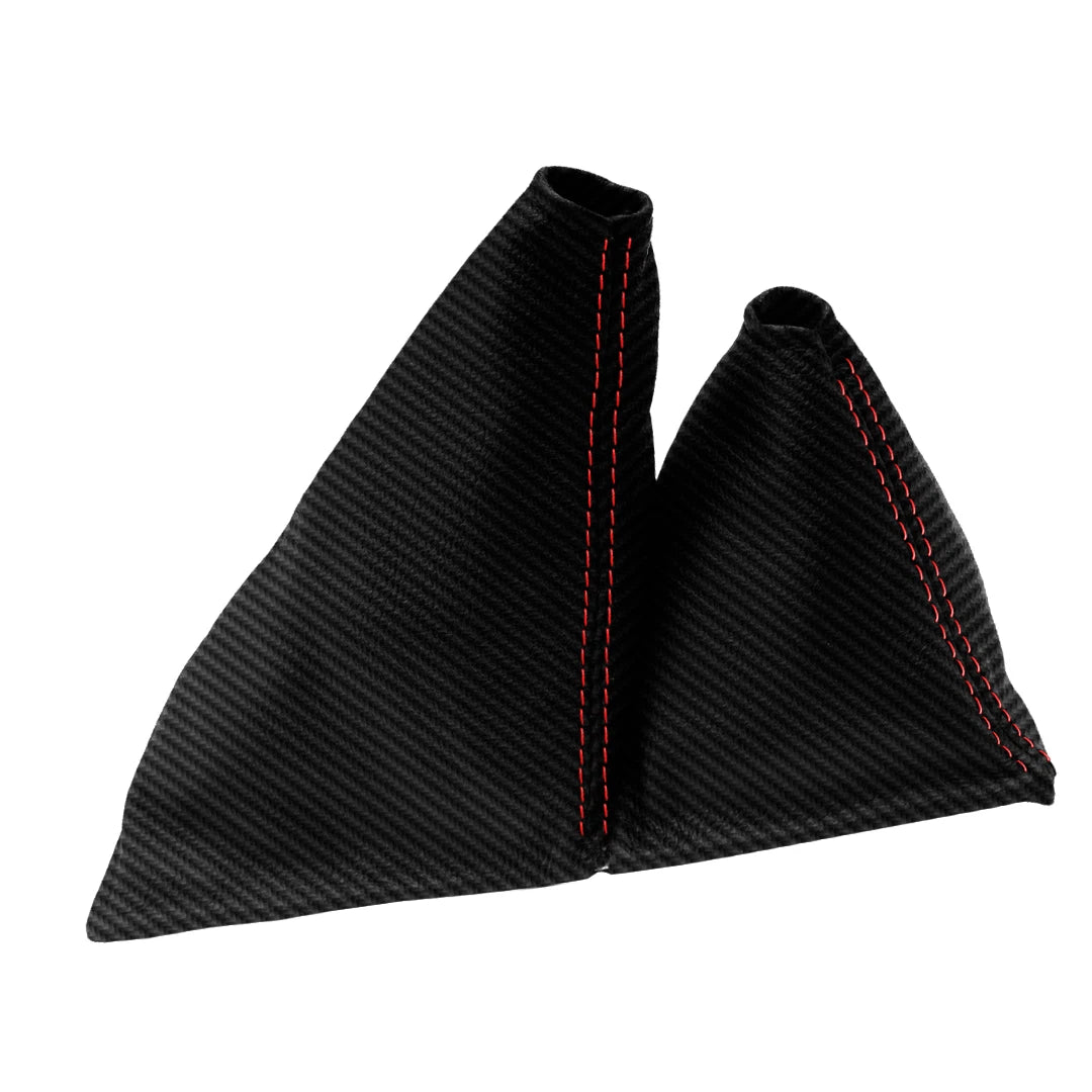 Manual Shift Boot for Toyota 4Runner 1984–1989 - PVC Carbon, Red Stitch