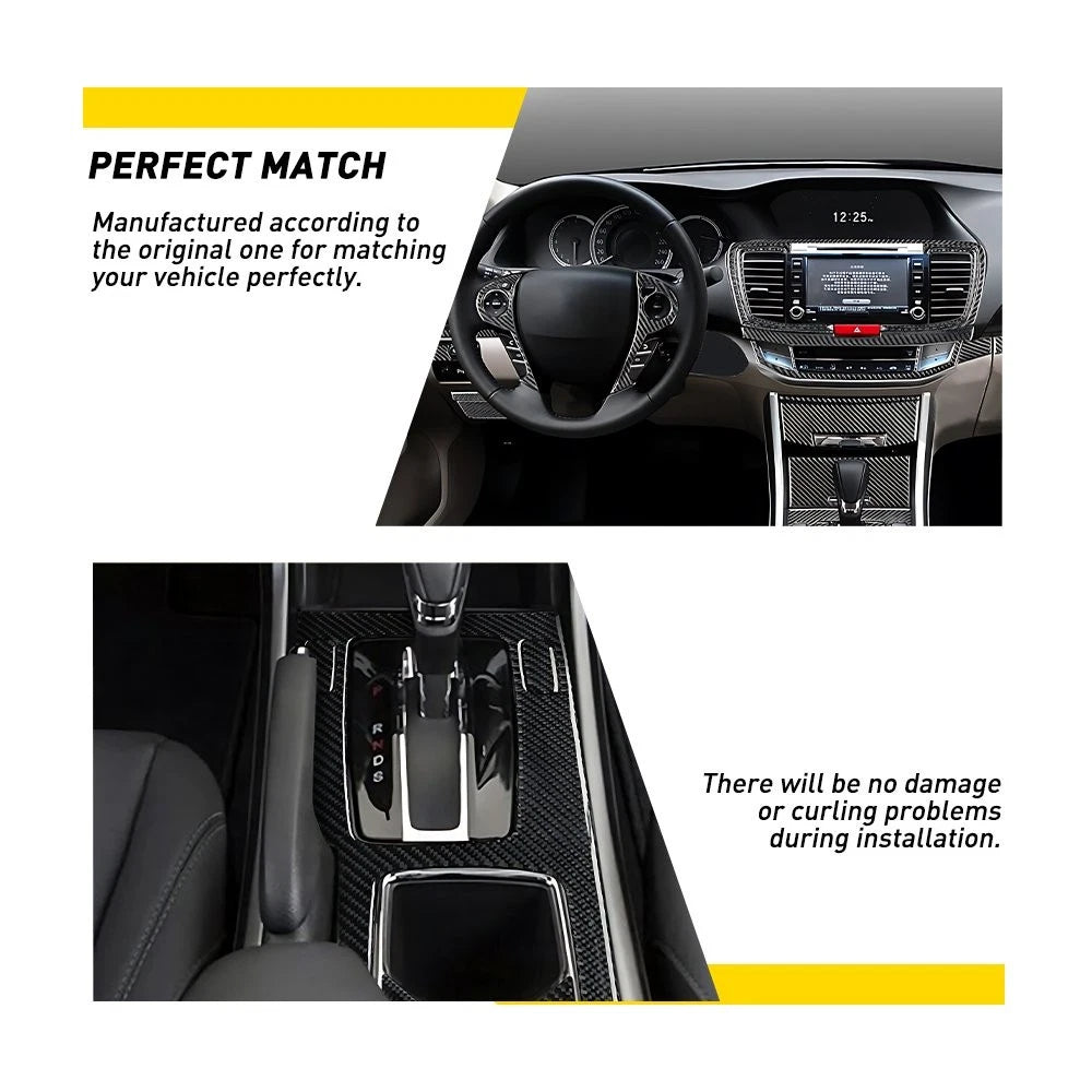 31X Carbon Fiber Inside Dash Cover Trim for Honda Accord (2013–2017)