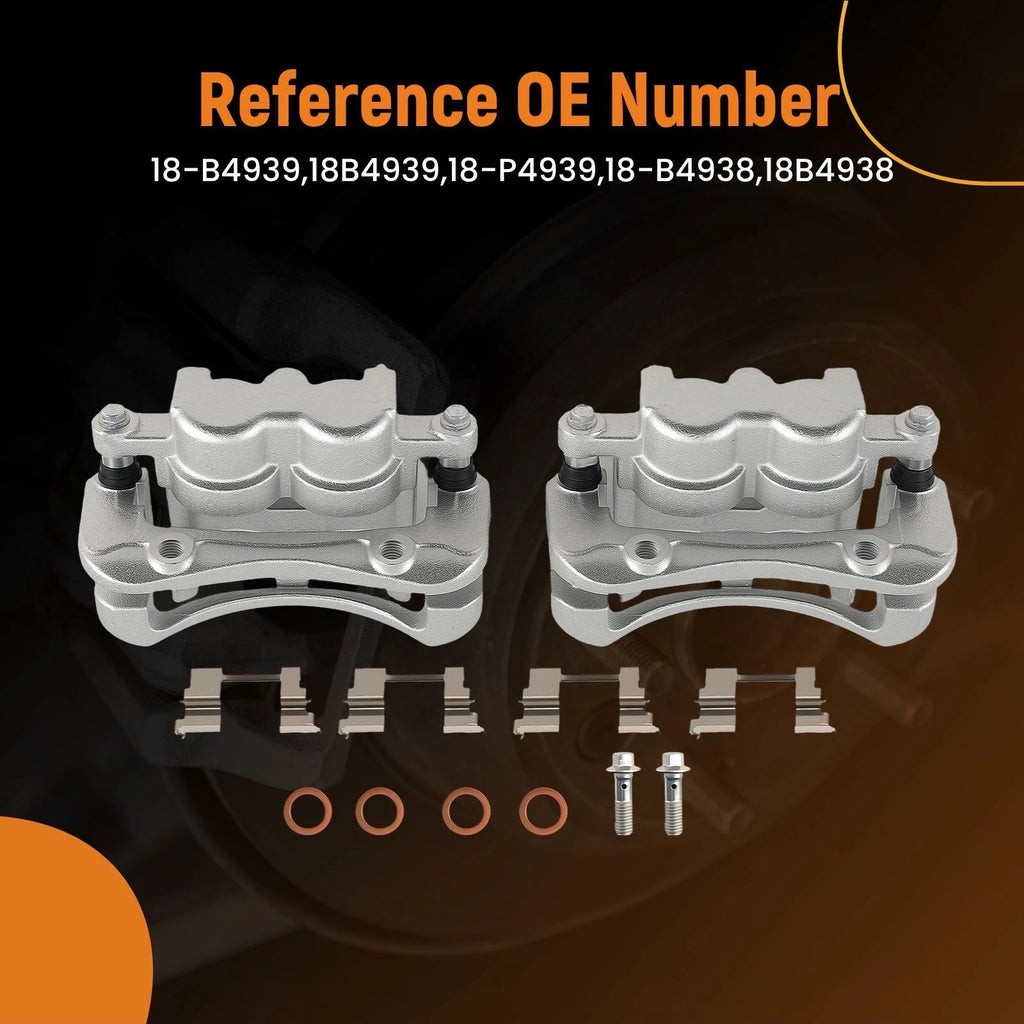 2X Front Brake Caliper Kit for Chevy Colorado GMC Canyon (2004-2008)