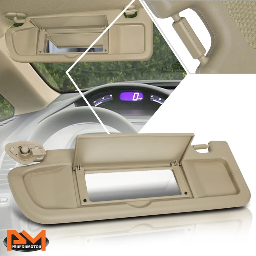 Vinyl OE Style Driver Side Sun Visor for Honda Civic (2006–2011)