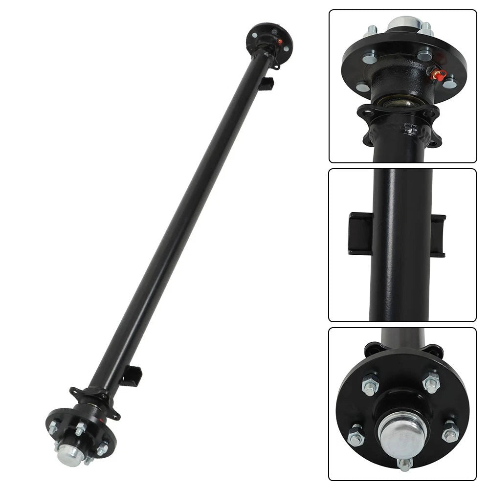 5 Lug 3500lbs Axle for Wide Frame (46" Spring Center, 48" Wide)
