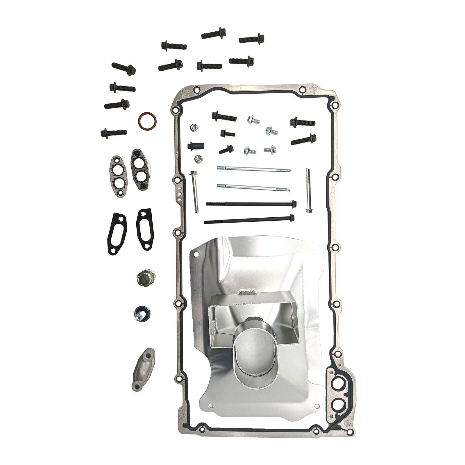 Front Engine Oil Pan for Chevy LS1 LS2 LS3 LSX (Wet Sump Retrofit)