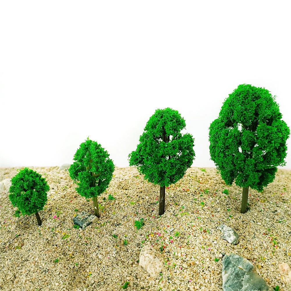 Set of 10 Model Trees for HO N Z Layout (Architecture Train Road Railway)