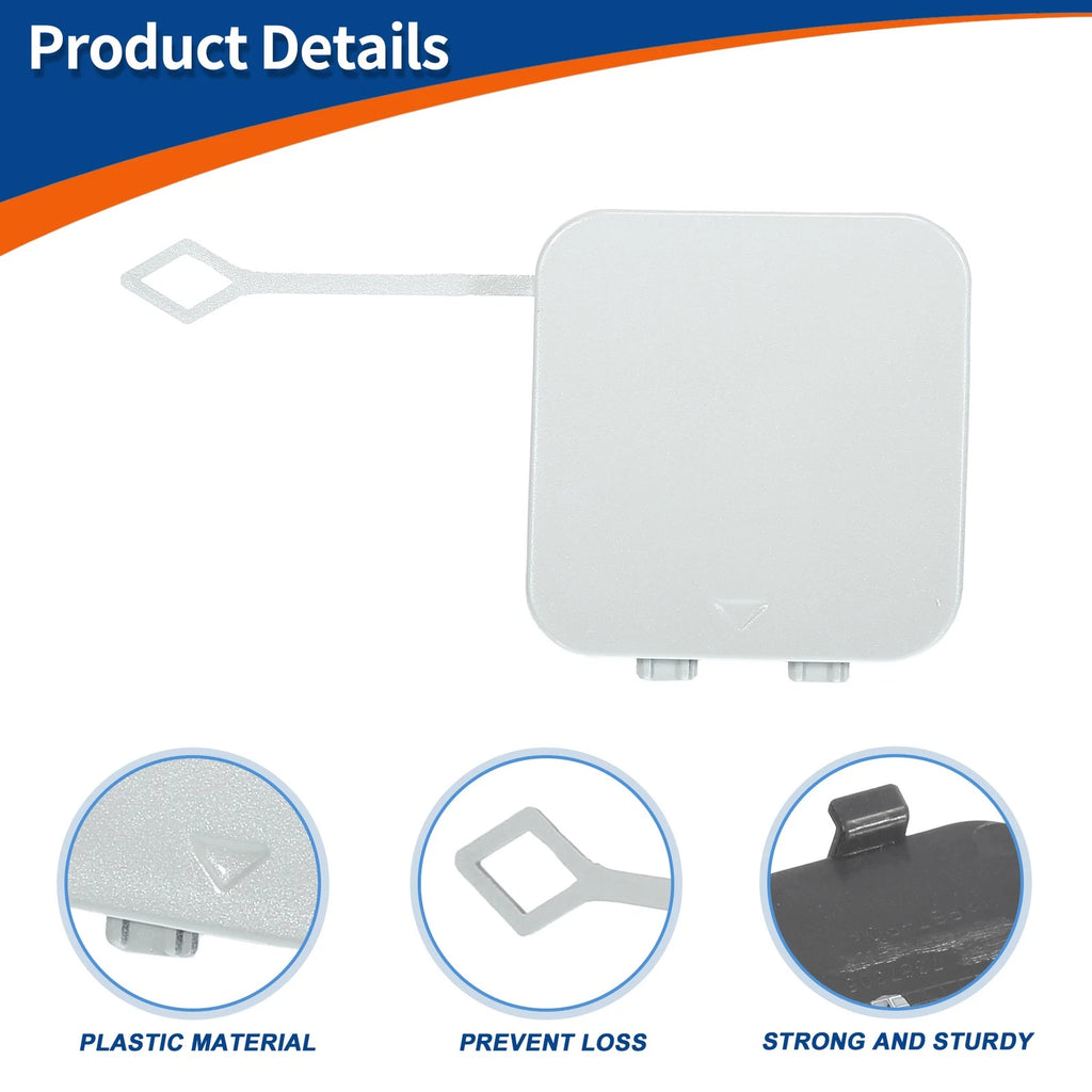 Rear Tow Hook Cover for BMW 530i 530e 540i M5 (2017–2023) No. 51127475589 White