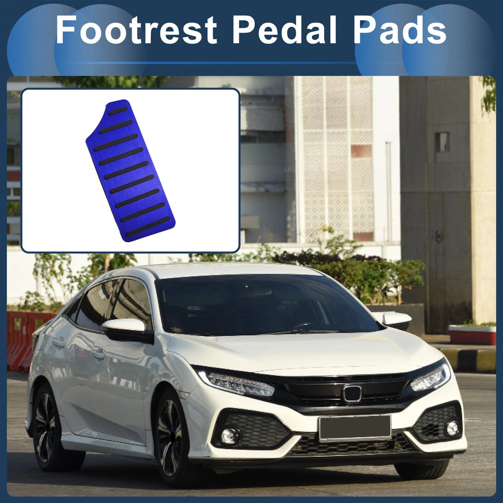 Footrest Pedal Cover for Honda Civic (2016–2024) Aluminum Alloy Blue