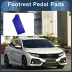 Footrest Pedal Cover for Honda Civic (2016–2024) Aluminum Alloy Blue