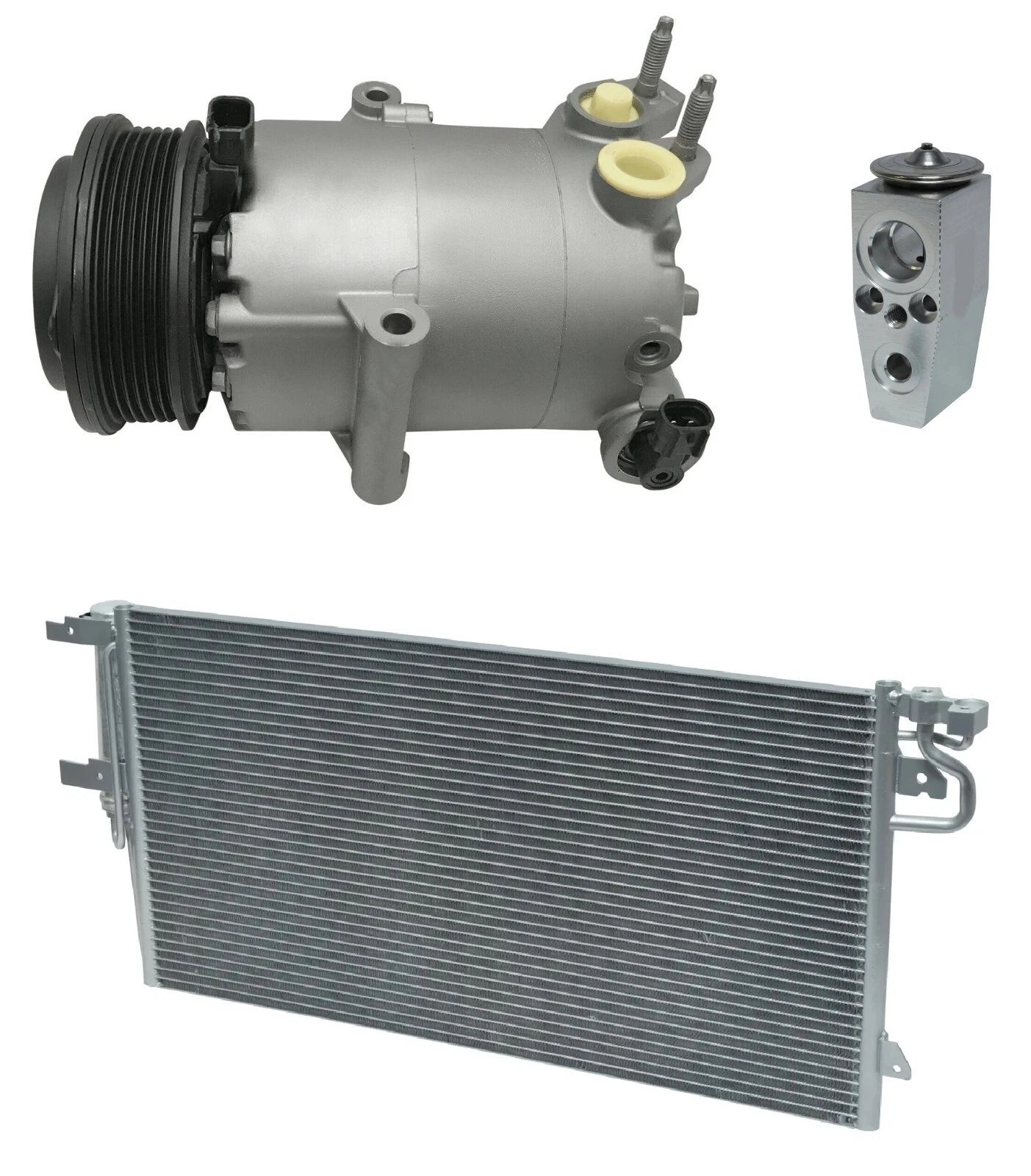 A/C Compressor W Condenser Kit Replacement for Ford Escape 1.5L (2019–2019)