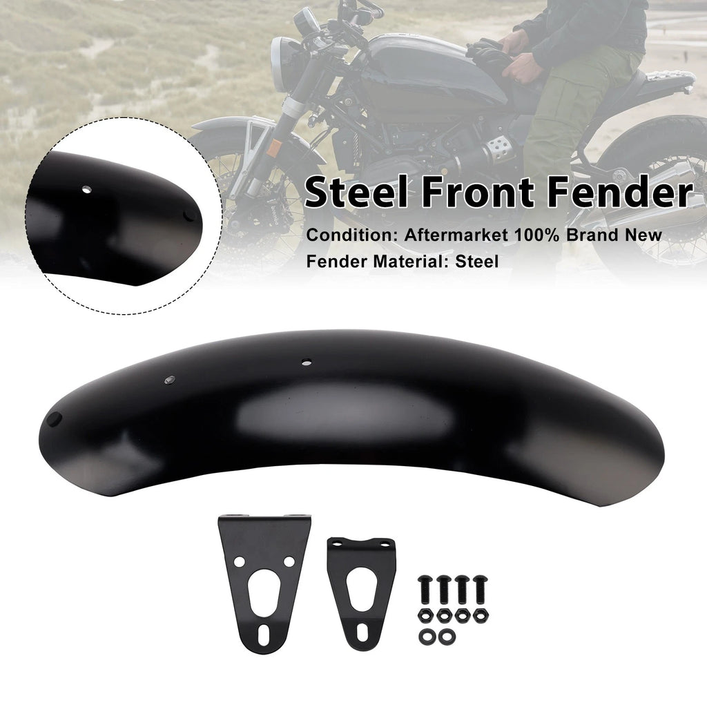 Steel Front Fender for BMW R12 nineT (2014–2023) Black Option