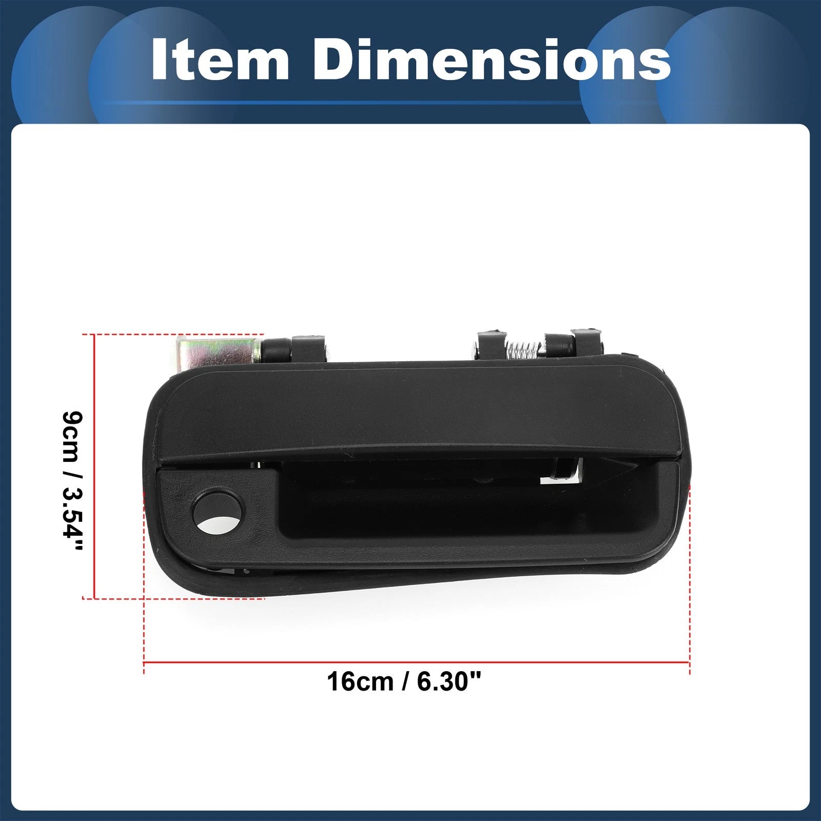 Front Right Door Handle for Hyundai Excel (1990–1994) Black