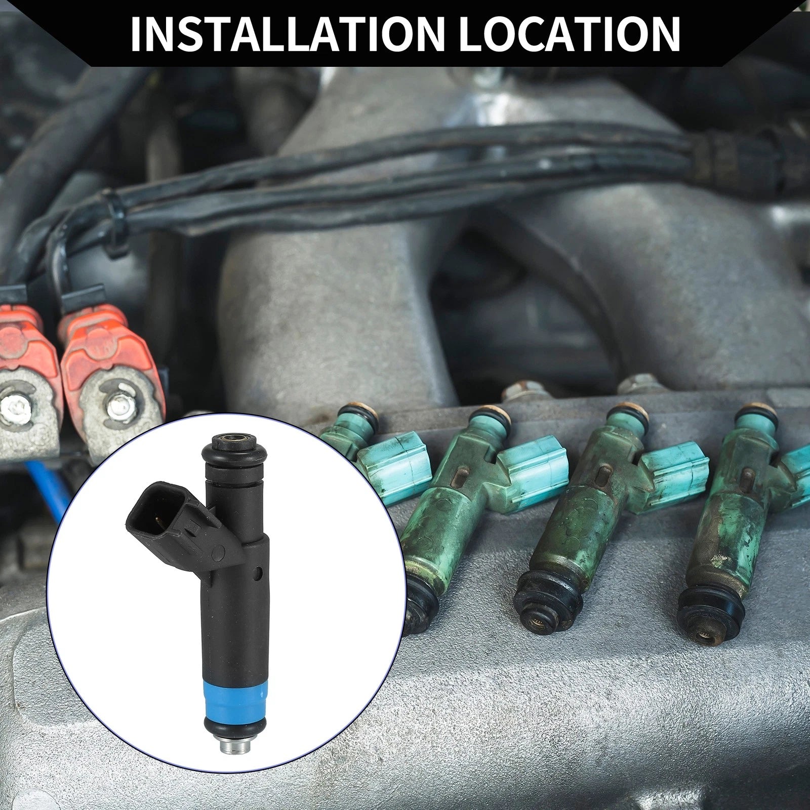 Fuel Injector No. 4861238AC for Dodge Grand Caravan (2001–2004) 3.8L