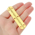 6Pcs Gold Hinges for Wooden Box Toolbox Wine Chest (65mm x 15mm)