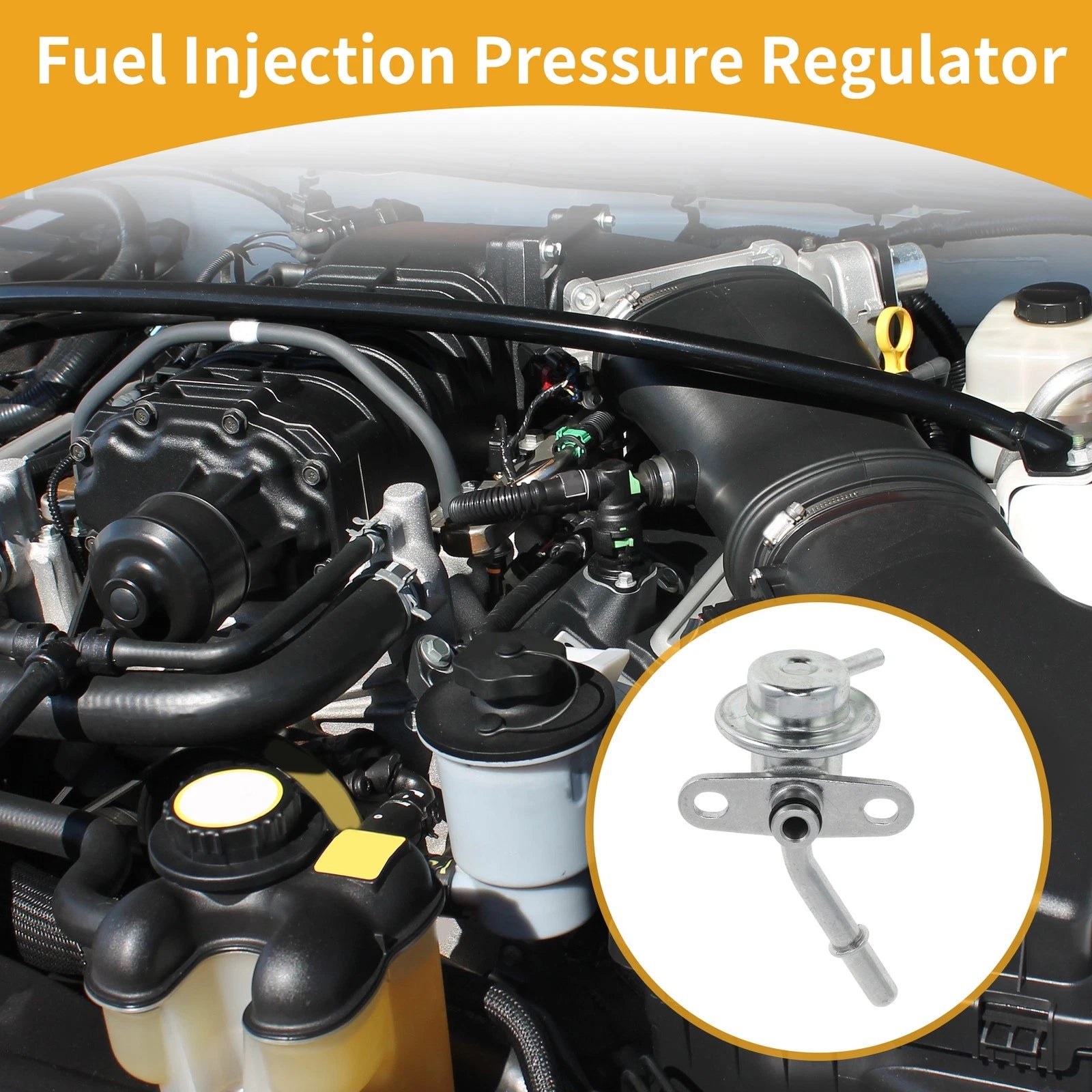 Fuel Pressure Regulator for Toyota Tundra (2007–2011) No. 23280-38011 Metal