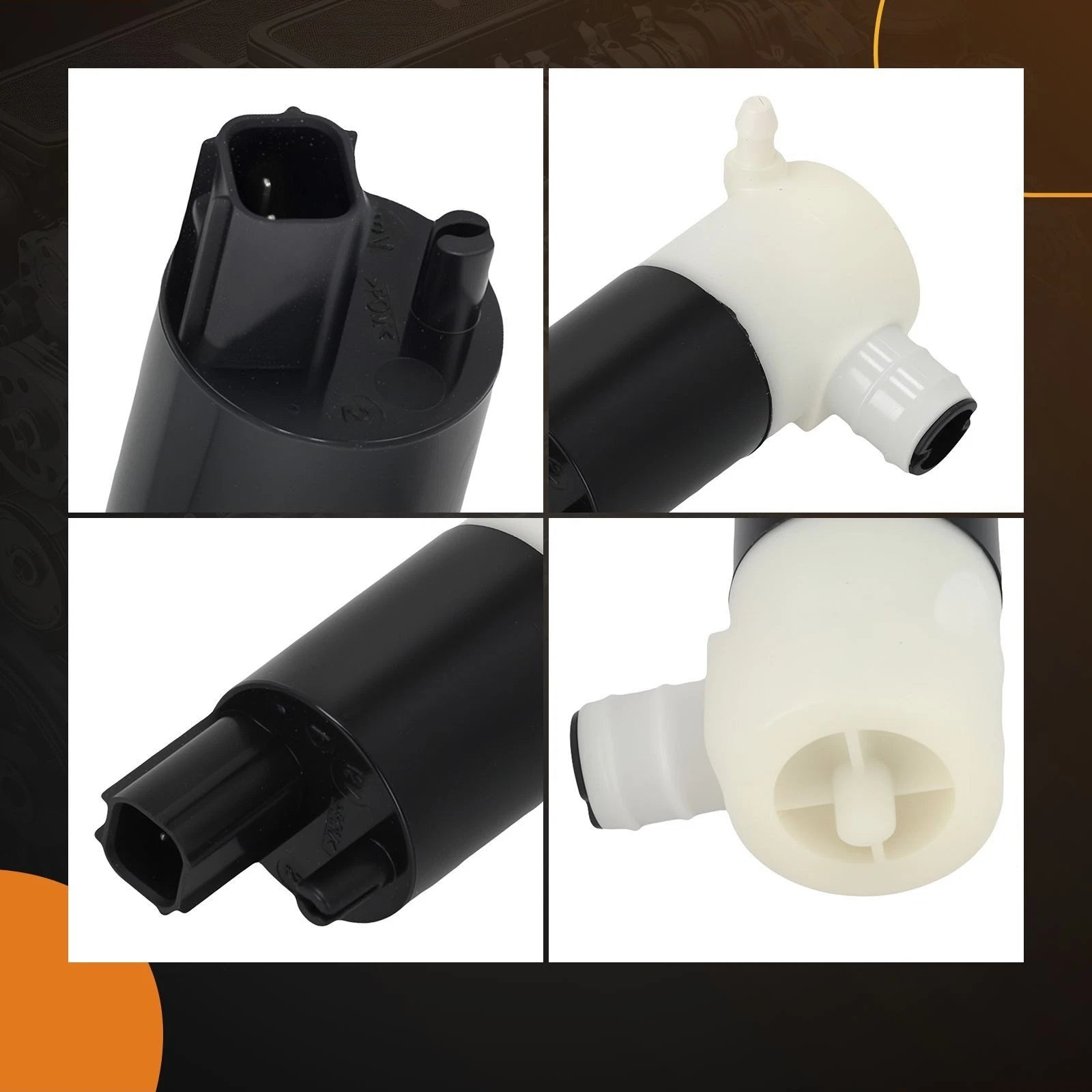 Windshield Wiper Washer Pump for Dodge Ram, Ford Fusion, Lincoln (2001–2023) 05103452AA