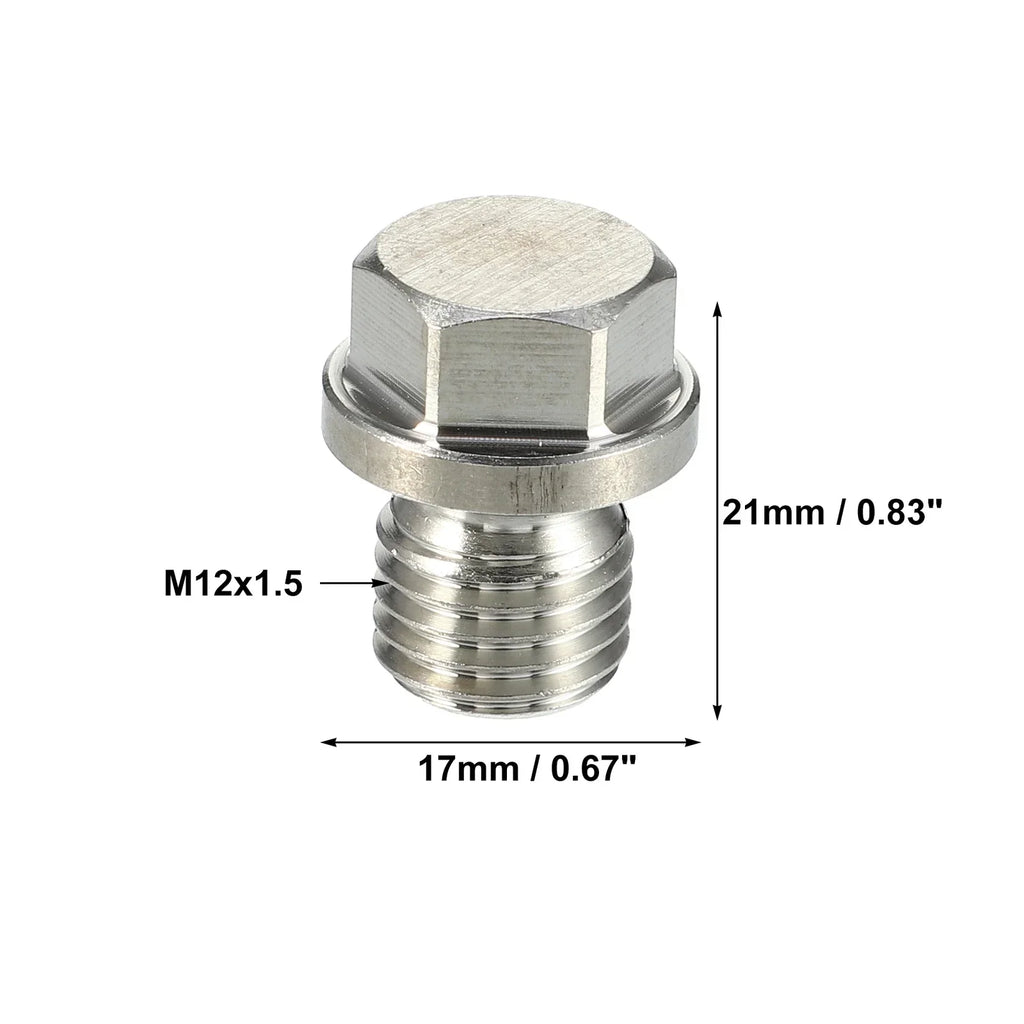 M12x1.5 Engine Oil Drain Plug with Washer for Mercedes-Benz