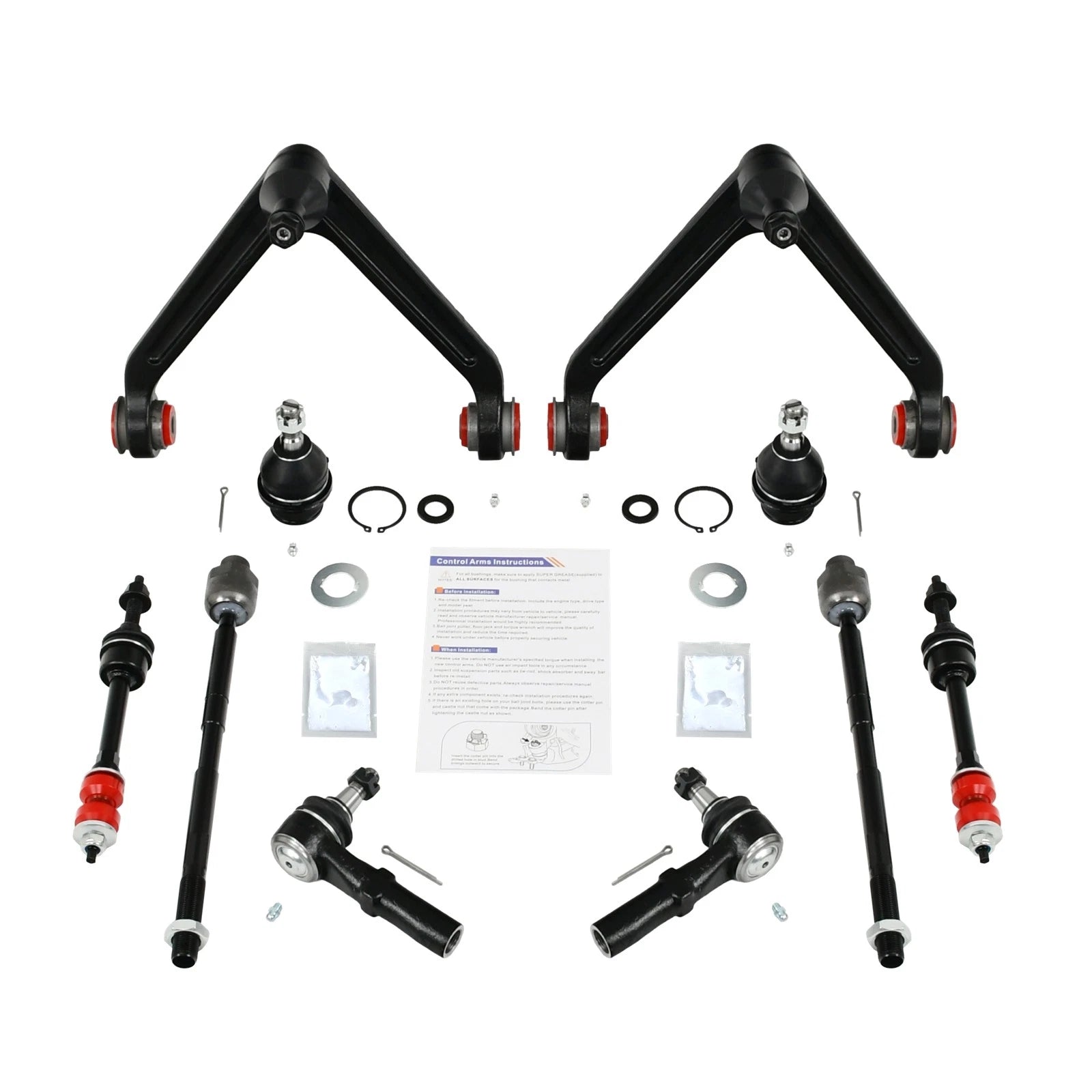 Front Control Arm Ball Joint Tie Rod Kit for Ram 1500 4WD (2002–2005)