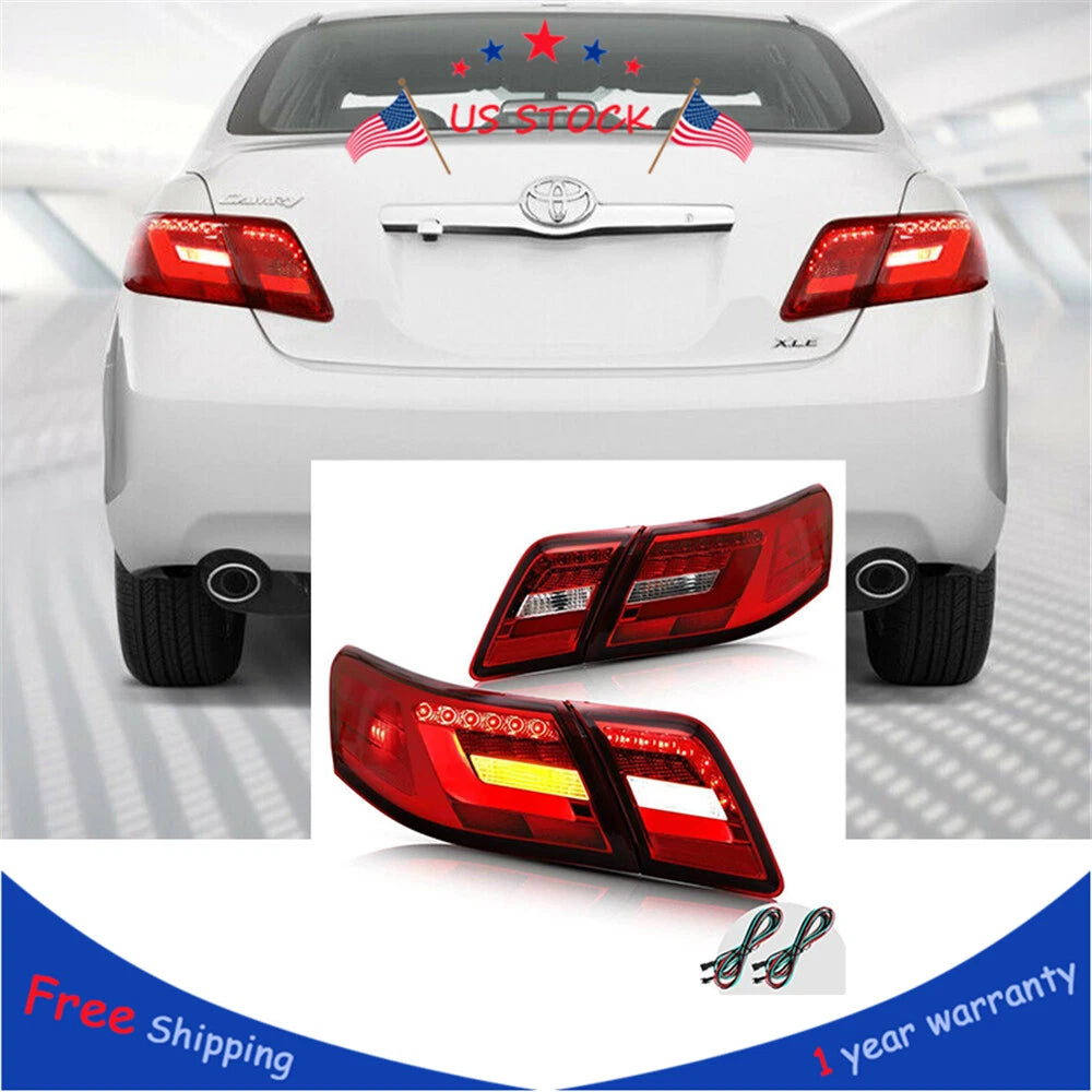 Red LED Tail Lights for Toyota Camry (2006–2011)