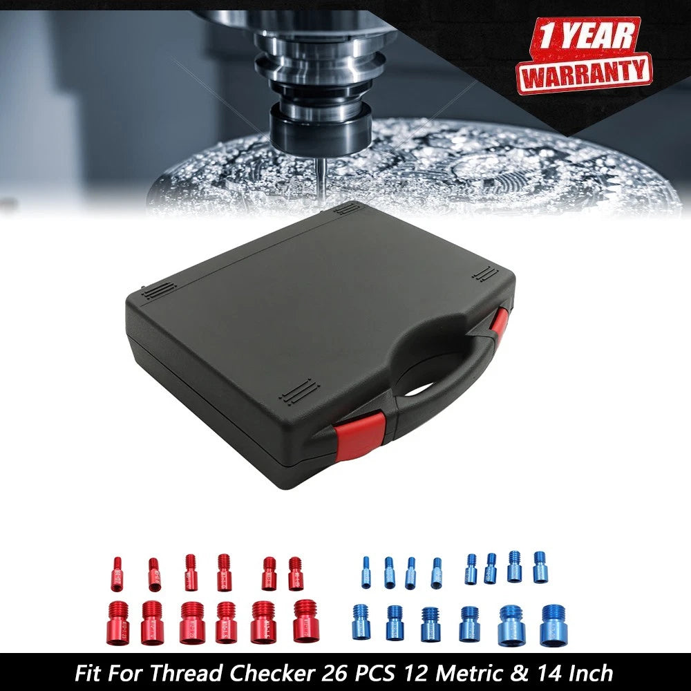 Nut and Bolt Identifier Gauge Thread Checker for Inch and Metric