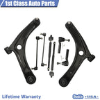 Front Suspension Control Arm Tie Rod Kit for Dodge Caliber, Compass, Patriot (2007–2014)