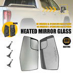 L+R Heated Mirror Glass for Chevrolet Silverado 1500 GMC Sierra 1500 (2019–2023)