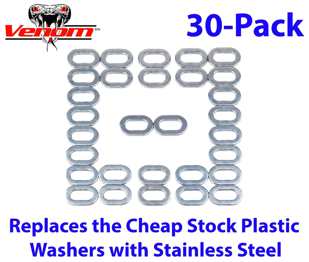 30-Pack Stainless Steel Hull Body Washer Upgrade Kit for Sea-Doo Spark (2014–2023)