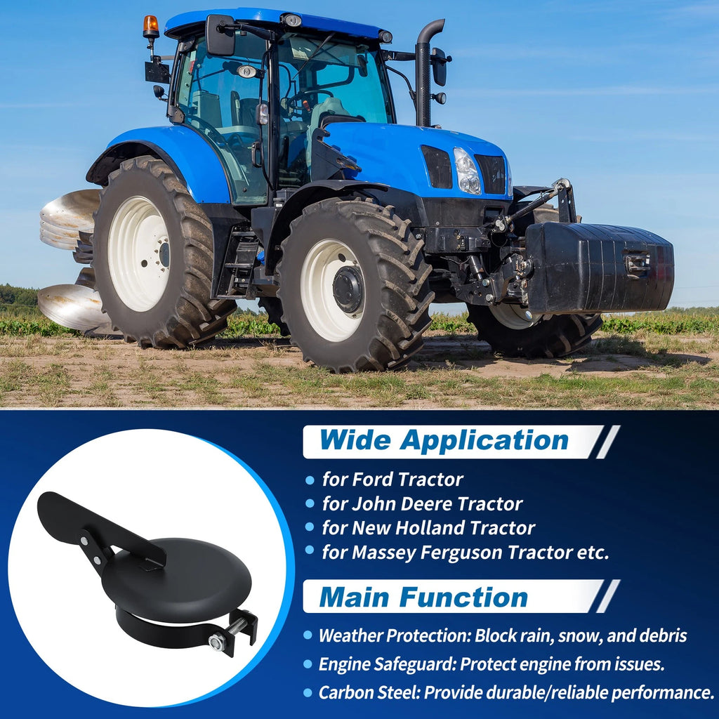 4" Exhaust Rain Cap for Ford, New Holland, John Deere Tractor 