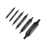 6PCS Chamfering Tool Set HSS Countersink Center Drills 1-5mm