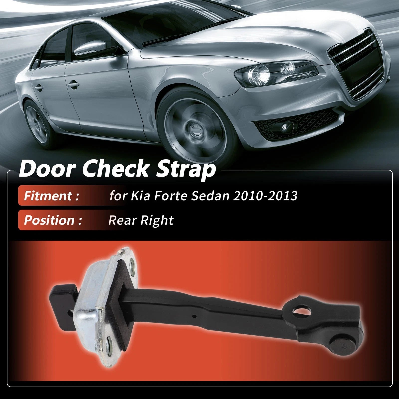 Rear Right Door Check Strap for Kia Forte Sedan (2010–2013) No.794901M000