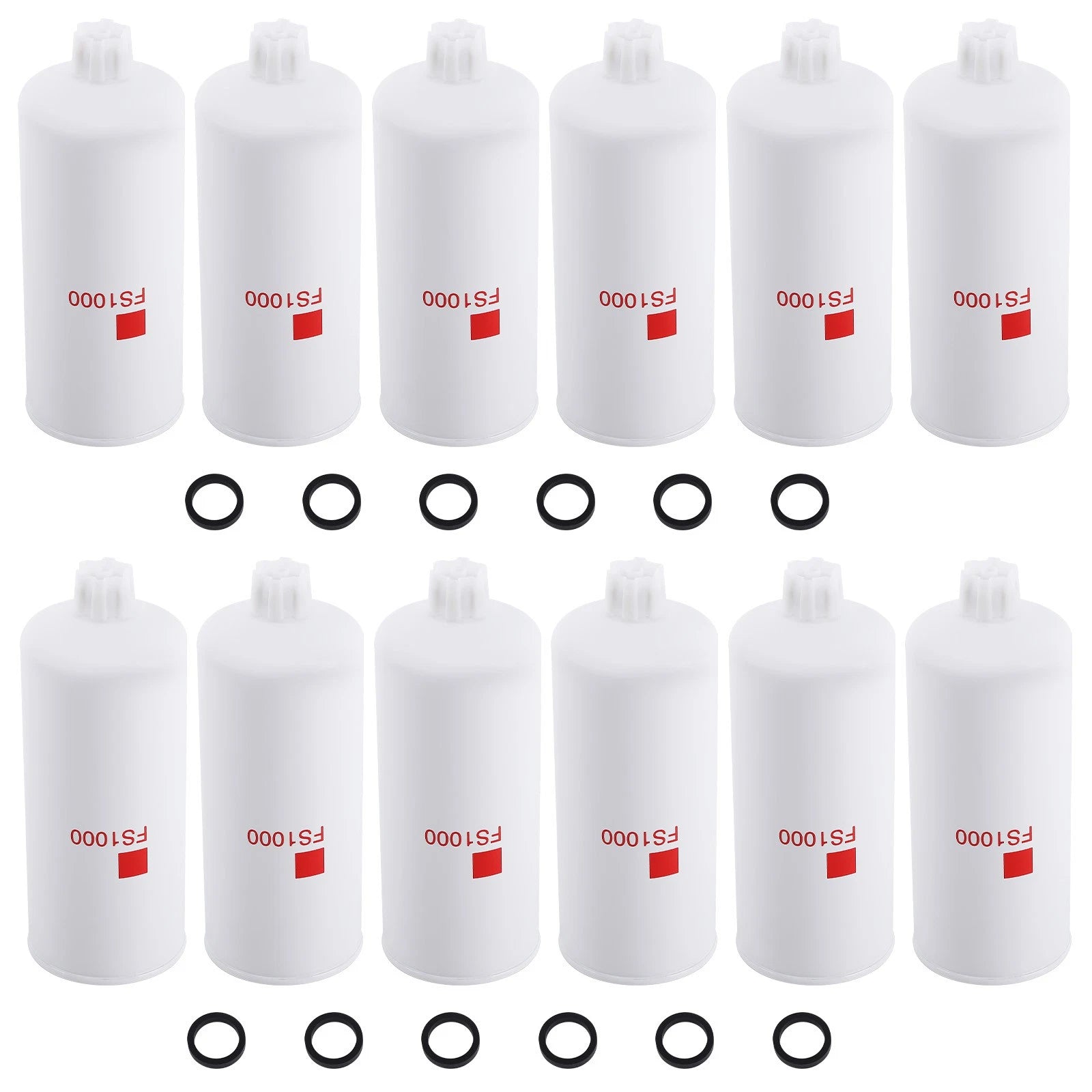 12 Pcs Fuel Filter & Water Separator for Liebherr (5614398)