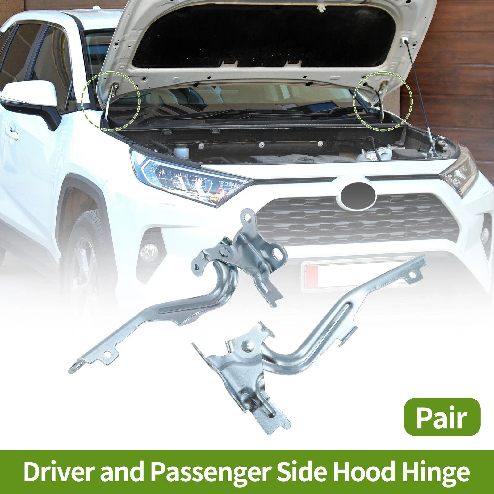 Hood Hinges Set of 2 for Toyota Venza (2009–2017) No. 534100T010