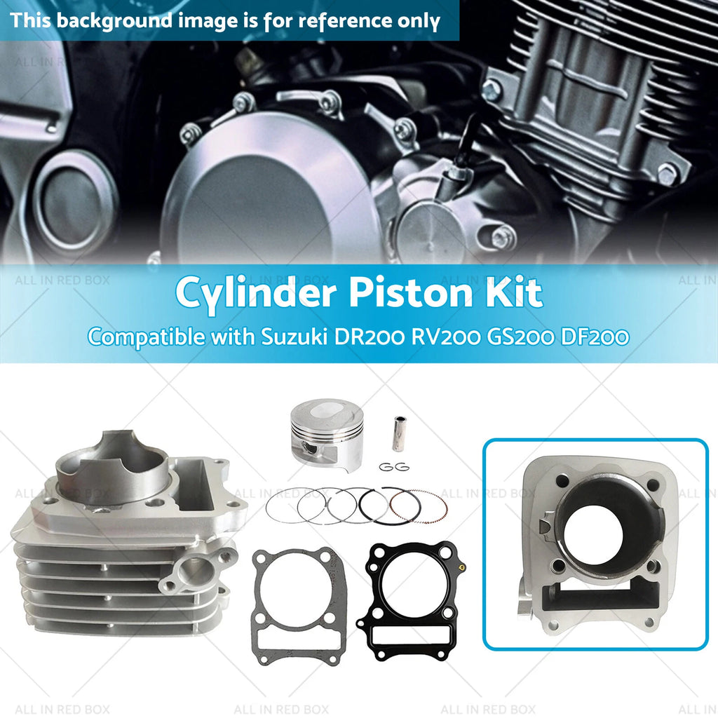 Top End Kit Cylinder Piston 66mm for Suzuki DR200 RV200 GS200 DF200 (2000–2023)
