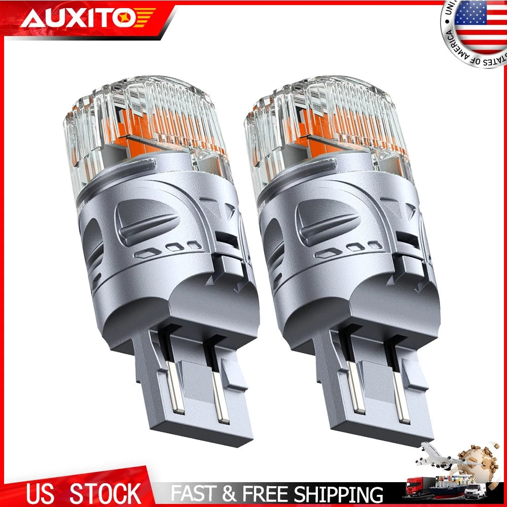 2X CANBUS Amber 7443 7440 LED Turn Signal Light Bulb for