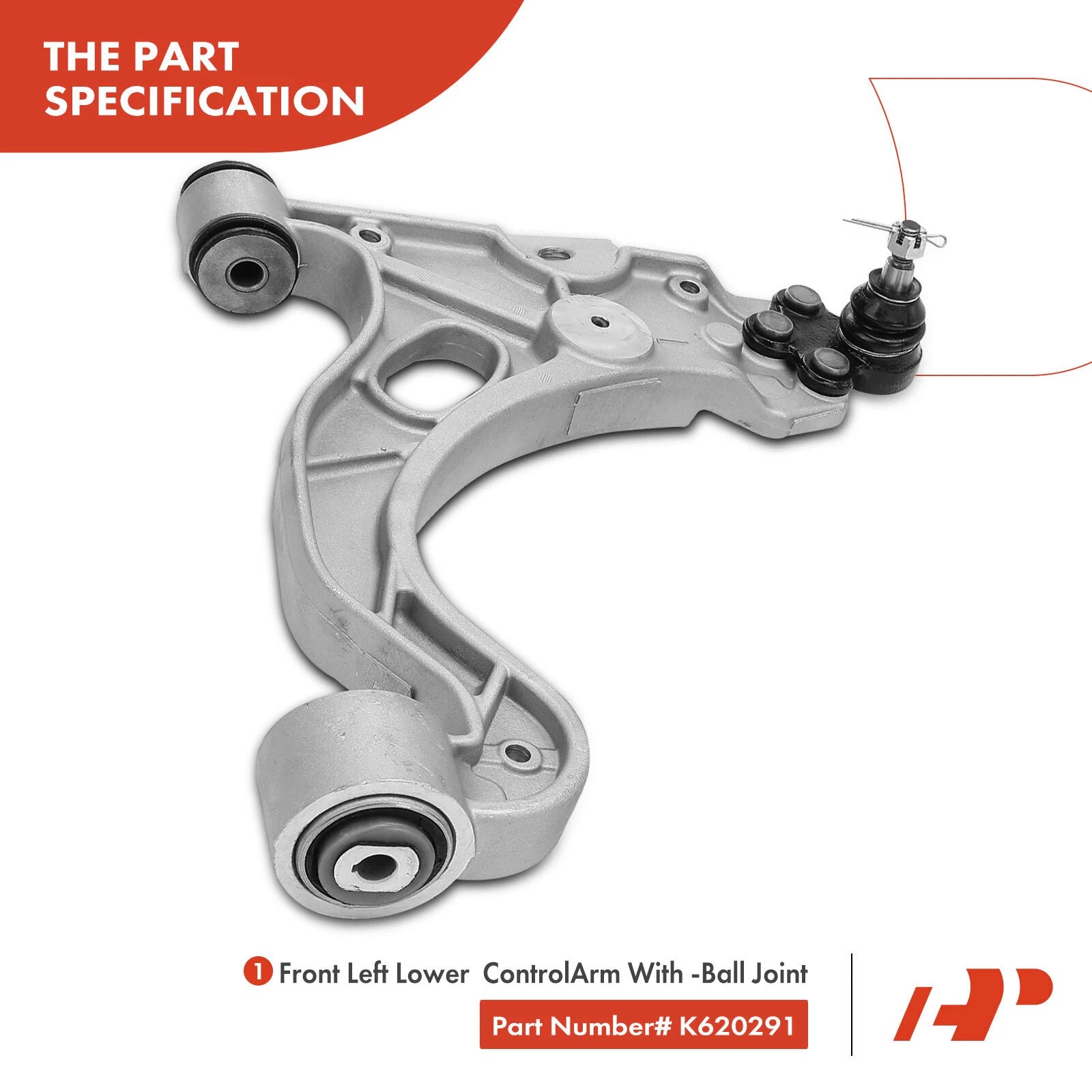 8x Front Control Arm with Ball Joint & Tie Rod End for Buick Oldsmobile