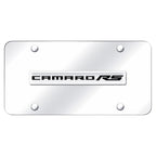 Chrome Name on Chrome License Plate -Officially Licensed for Chevrolet Camaro RS