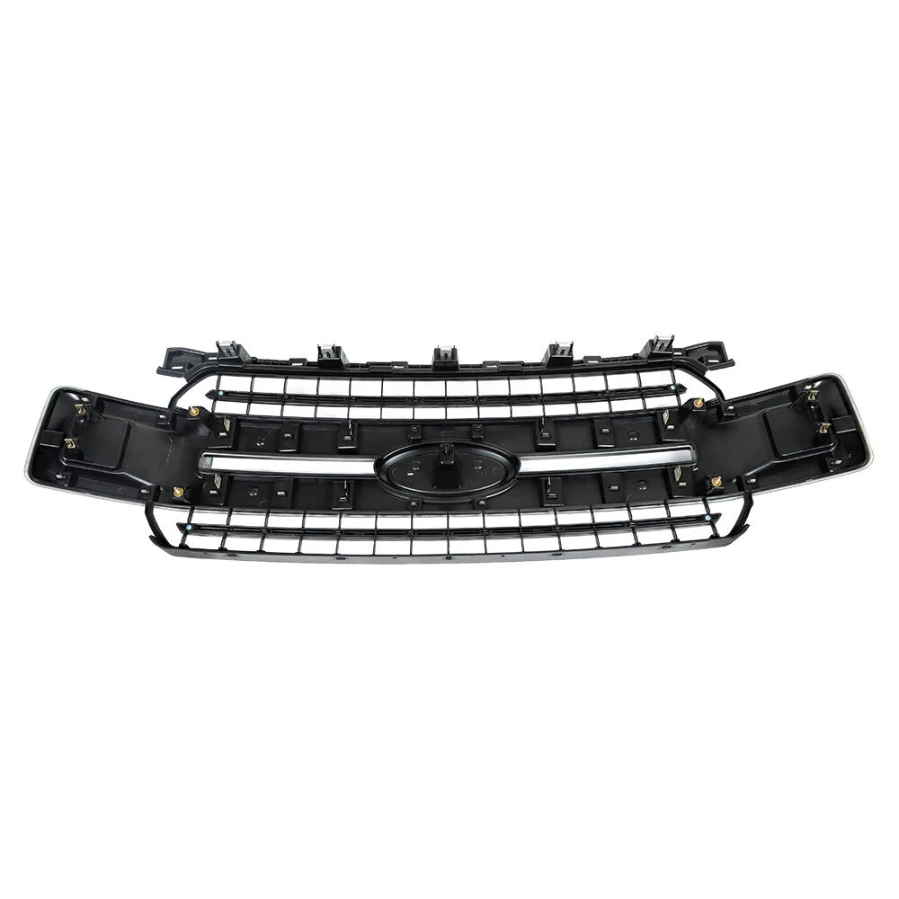 Front Upper Grille Replacement for Ford F-150 (2018-2020) Gloss Black
