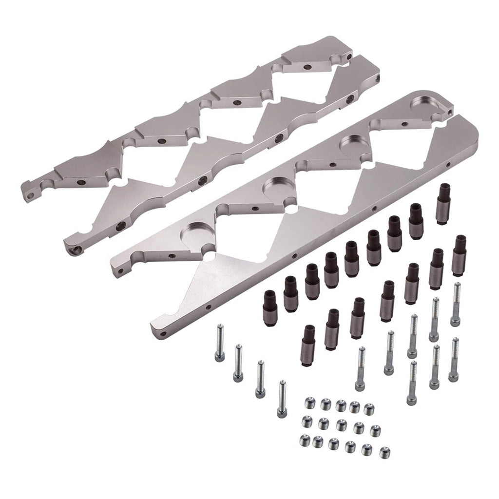 Silver Rocker Arm Stud Girdle Kit & Posi Lock for Chevrolet Big-block 454 (1965–2002)