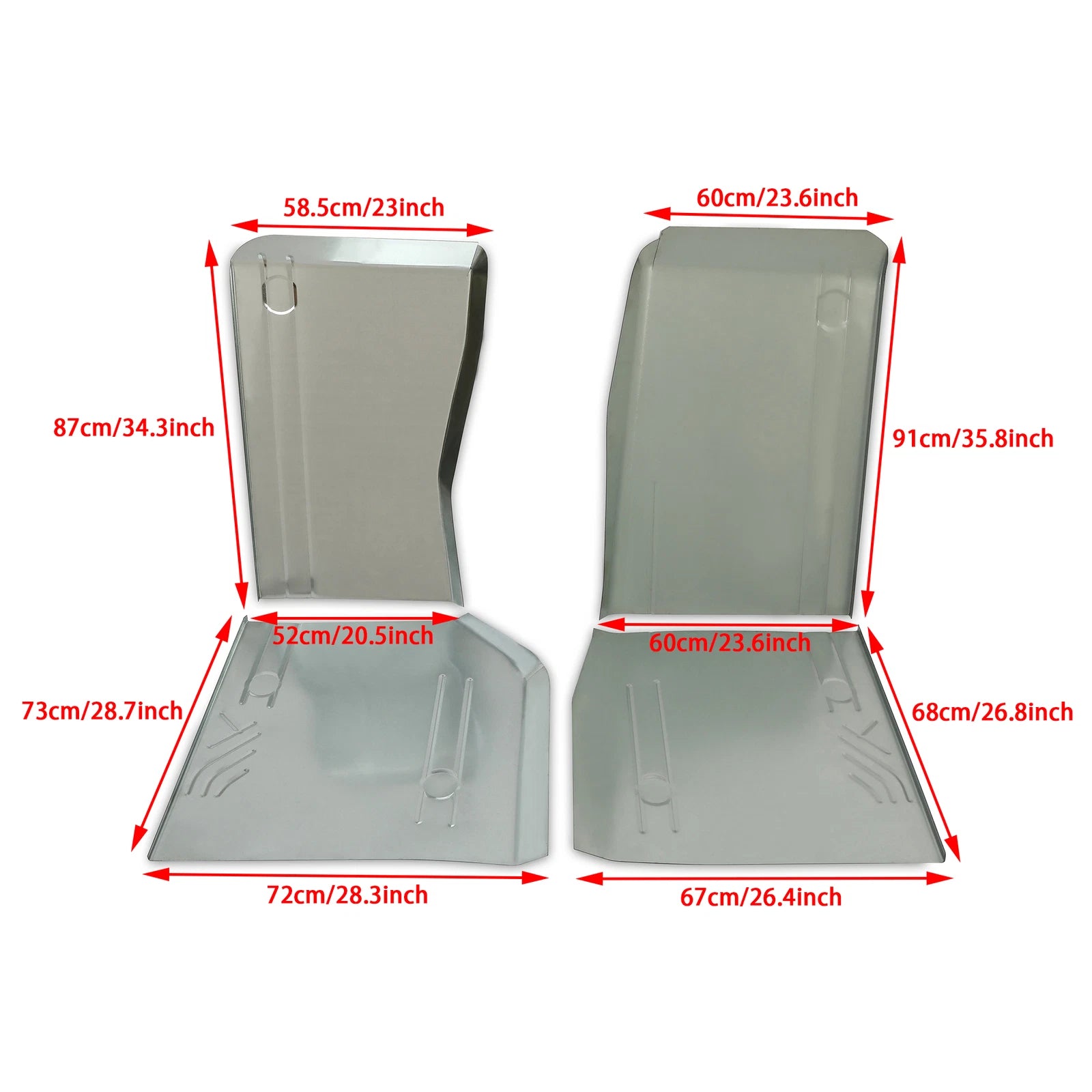 Floor Pan Combo Kit for Jeep Cherokee Wagoneer Comanche (1984-2001)