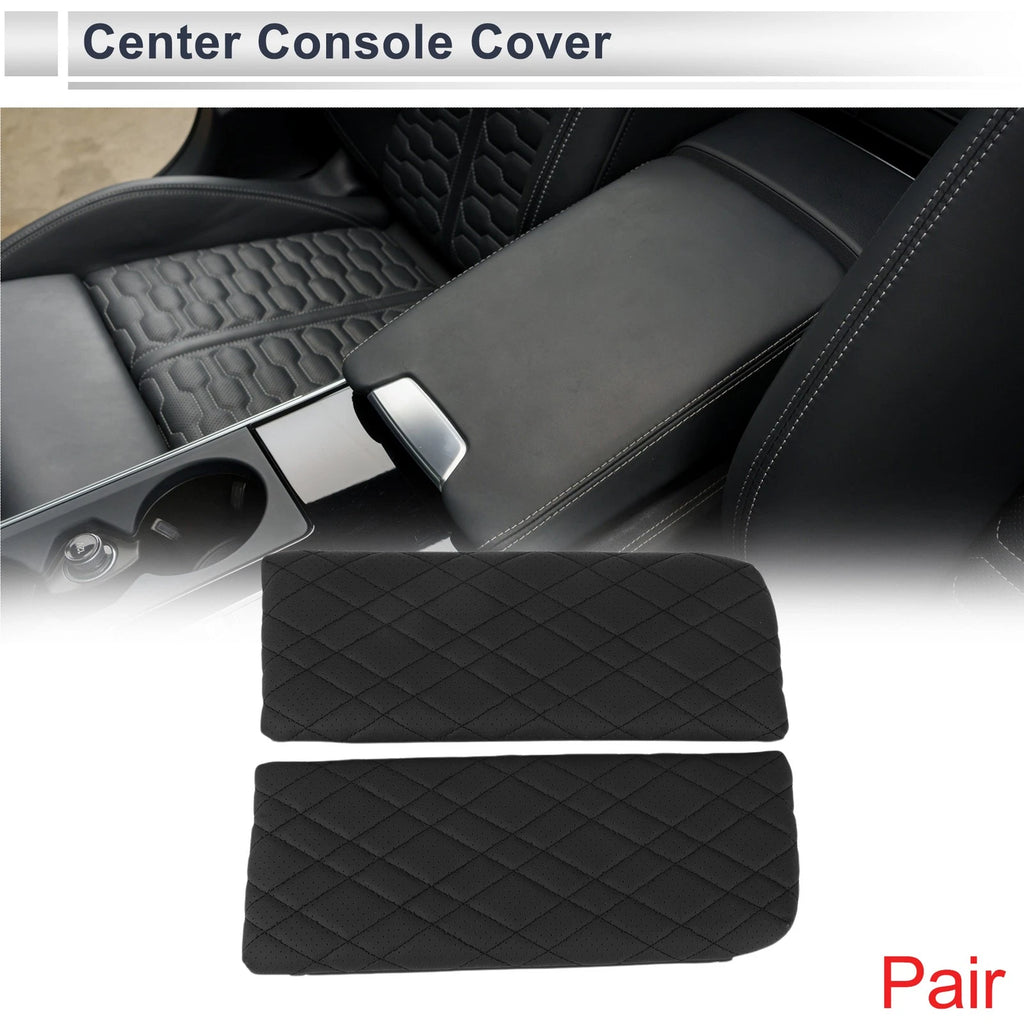Center Console Cover with Storage Bag for BMW X7 (2019–2023) Black 1 Pair
