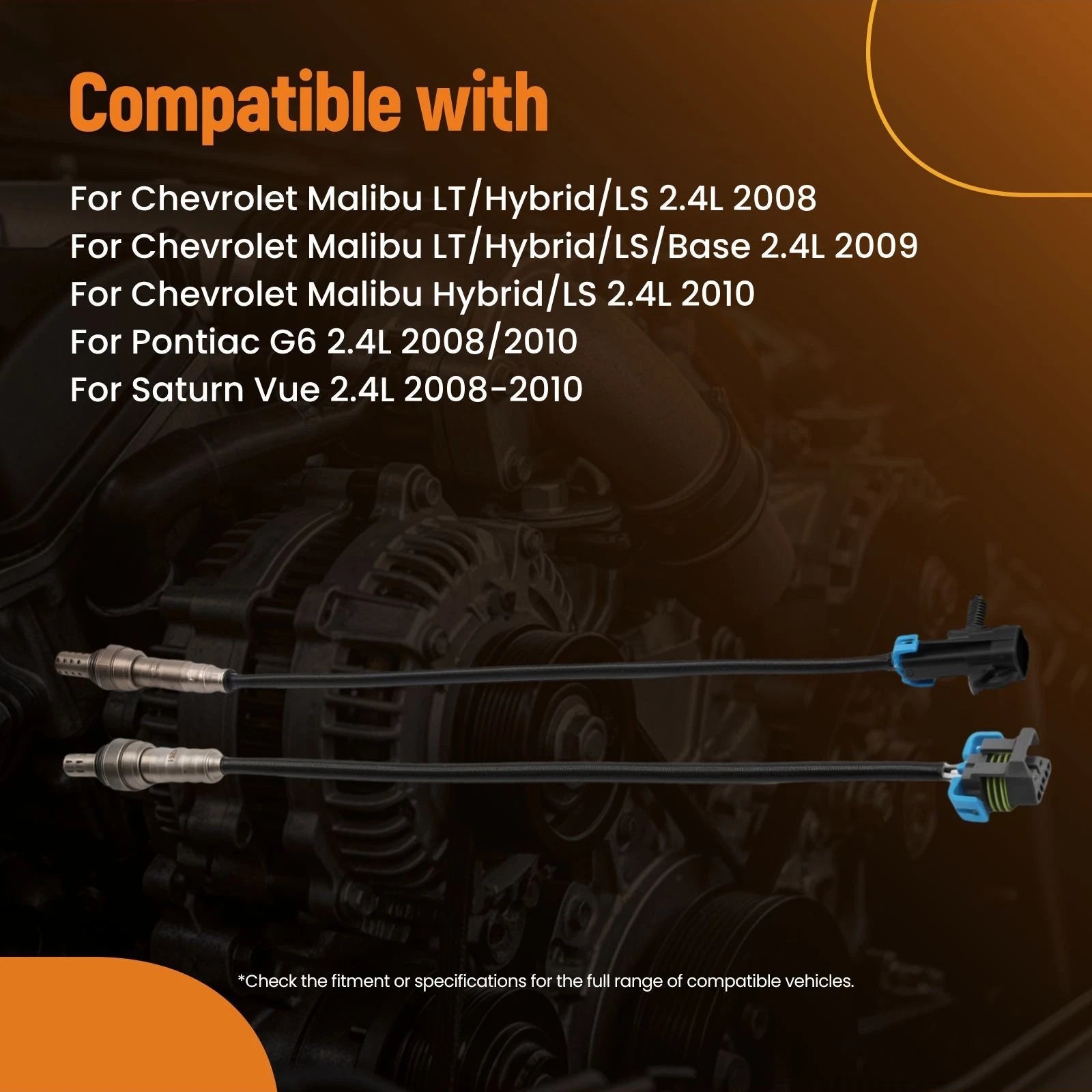 Oxygen O2 Sensor for Chevrolet Malibu LT/Hybrid/LS 2.4L (2008)