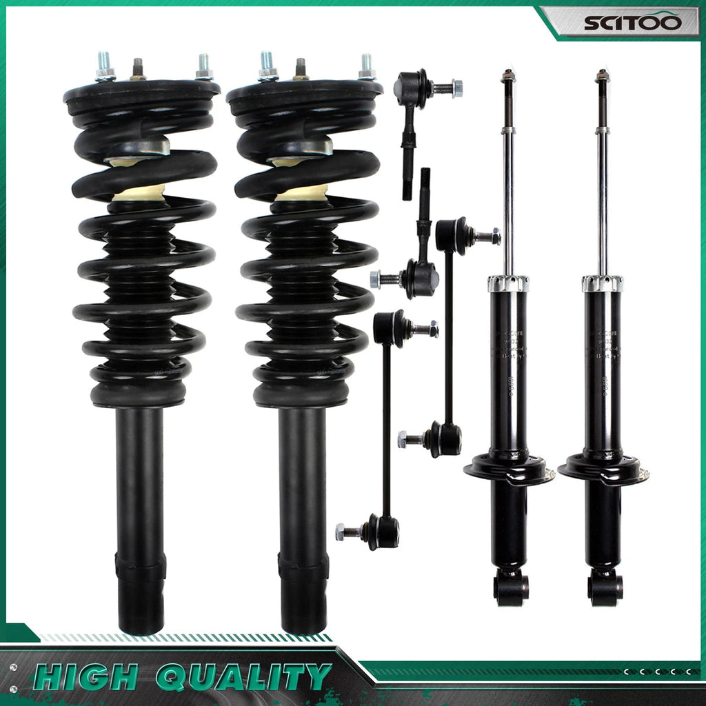 Front Rear Strut w/ Coil Spring Sway Bar Links Kit for Optima Sonata (2001–2005)