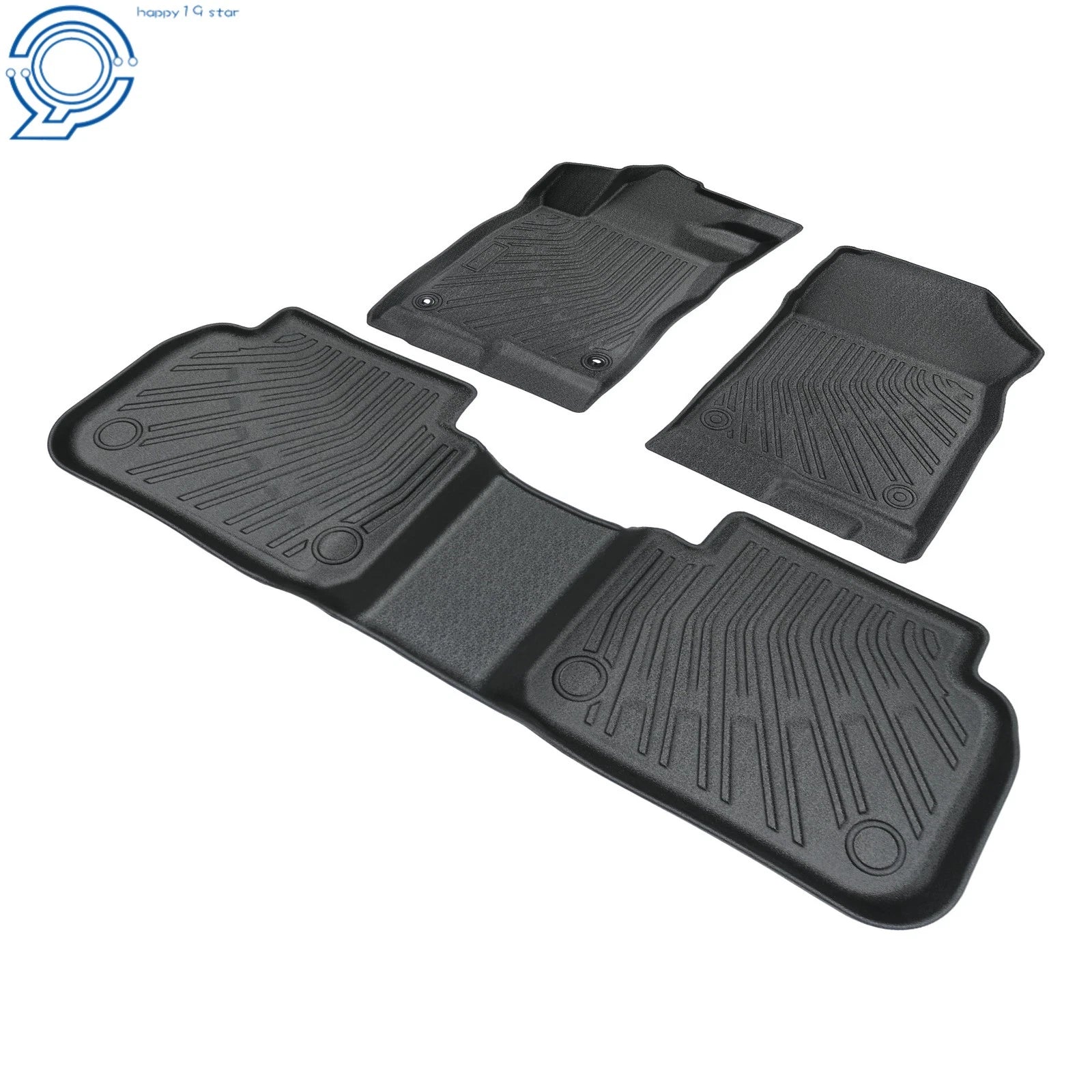 Set of 4 Black Floor Mats Liners for Honda Civic (2022–2025) Acura Integra (2023–2024)