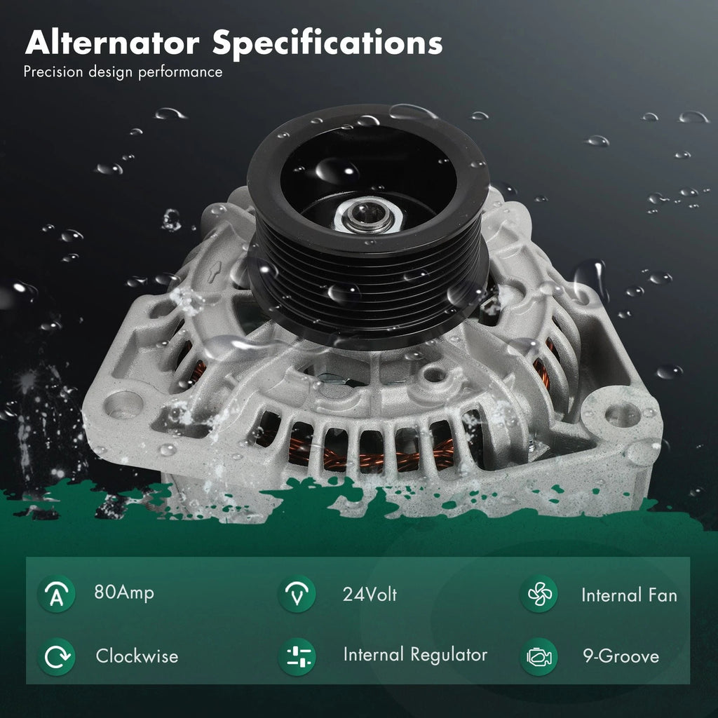 Alternator for Mercedes-Benz Unimog U-400 4.3L/6.4L (2000–2003) 012-154-10-02