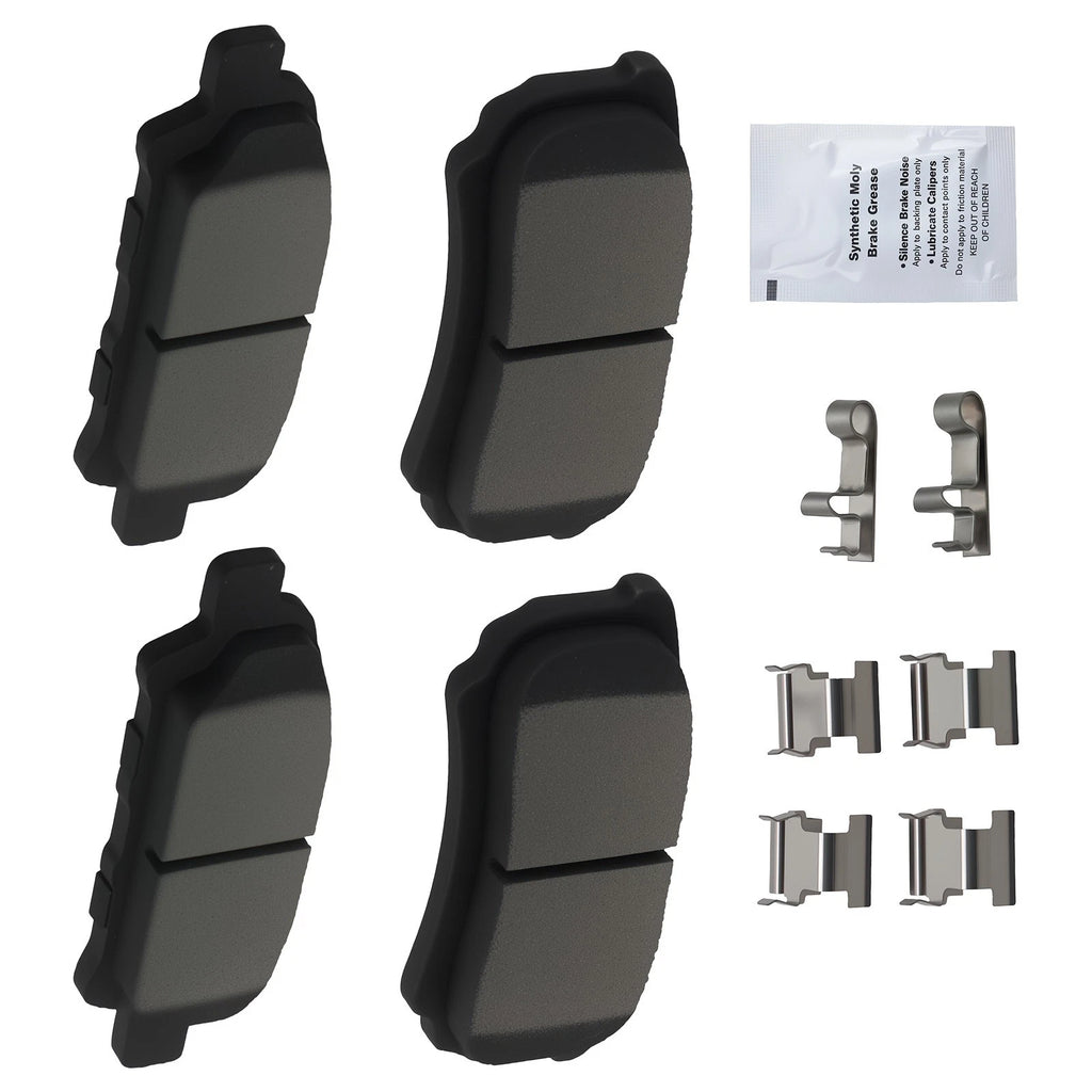 Set of 4 Rear Ceramic Brake Pads for Mitsubishi Outlander (2005–2006) D1037 P-1037
