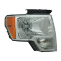 Replacement Passenger Side Head Light Assembly w/Chrome Trim (See Fitment Chart)