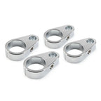 4X Chrome Brake Clutch Cable Wire Clamp Clip for Harley 1" Handlebar