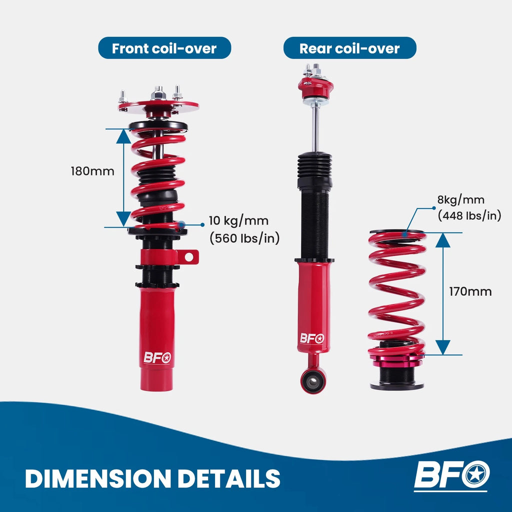 Coilover Kit for BMW Z4 (E85) (2003–2008) Adjustable Height Shock Struts