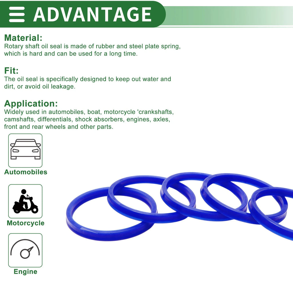 Set of 5 Oil Seal Rotary Shaft Seal 85x95x9mm High Pressure for Various Models