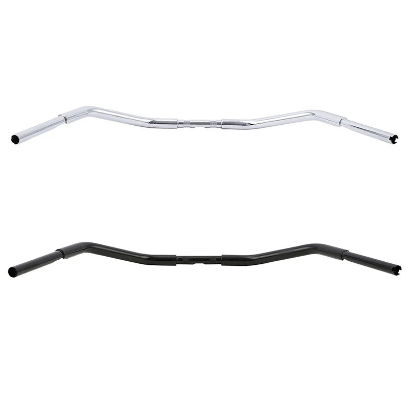3.5" Rise Handlebar for Harley Sportster Softail Dyna Black/Chrome