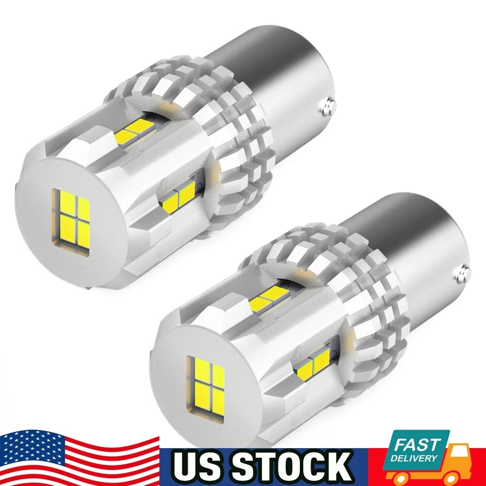 2X 1156 7506 LED Reverse Backup Light Bulbs for